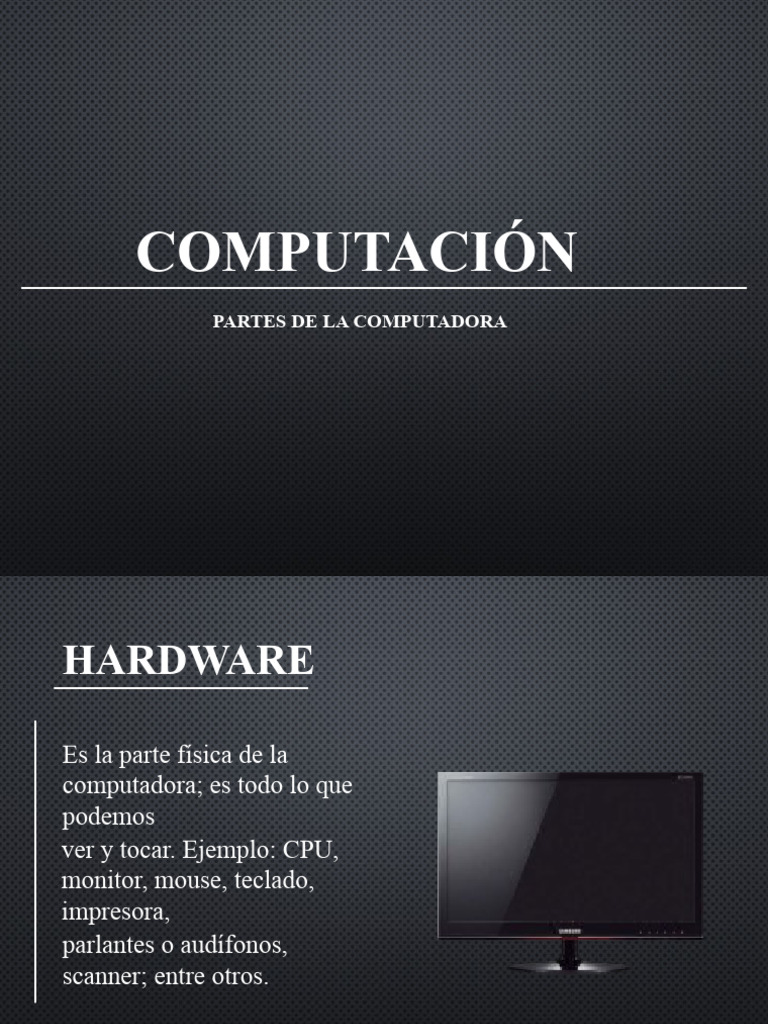 Partes Esenciales de una Computadora | PDF | Hardware de la computadora ...