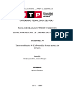 Tarea Académica 4-Elaboración de Una Matriz de Riesgos: Universidad Tecnologica Del Peru