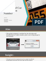 Detection of Car Registration Number PPT