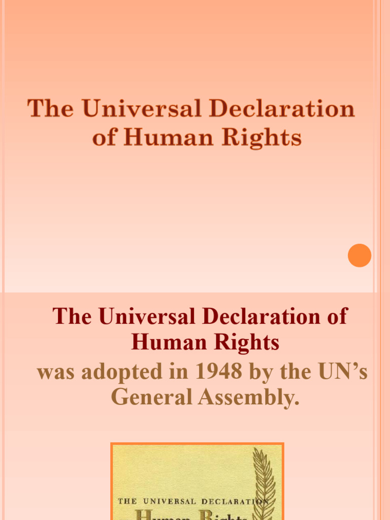 Universal Declaration of Human Rights | PDF | Justice | Crime & Violence