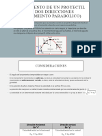 Movimiento de Un Proyectil en Dos Direcciones