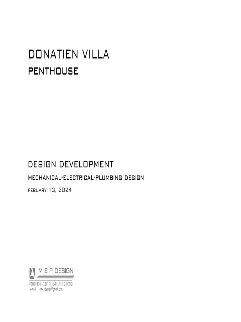 Update MEP Drawing - Penthouse - 13022024 | PDF | Building Engineering ...