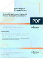 Procedimentos de Ensino de Novos Comportamentos IV