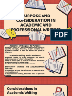 Lesson 11 Purpose and Consideration in Academic and Professional Writing