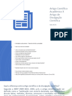 Artigo Científico Acadêmico X Artigo de Divulgação Científica 2c 21-11