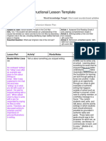 Instructional Lesson Template