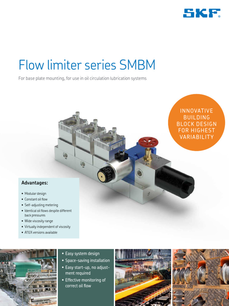 SKF SMBM Flow Limiters for Oil Systems | PDF | Switch | Pressure ...