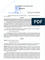 Decreto contratación directora de centro de discapacitados 