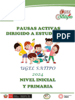 Cartilla de Pausas Activas Inicial y Primaria