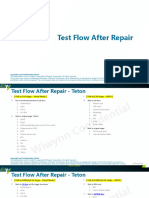 Test Flow After Repair