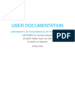 FOP Assignment2 90025224 User Document