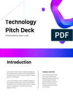 Technology Pitch Deck: Presentated by Aaron Loeb