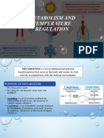 Metabolism and Temperature Regulation