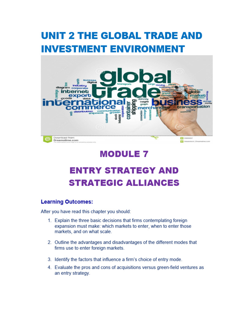 Foreign Market Entry Strategies | PDF | License | Franchising