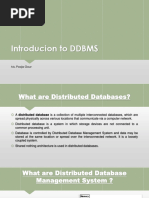 Intro To DDBMS