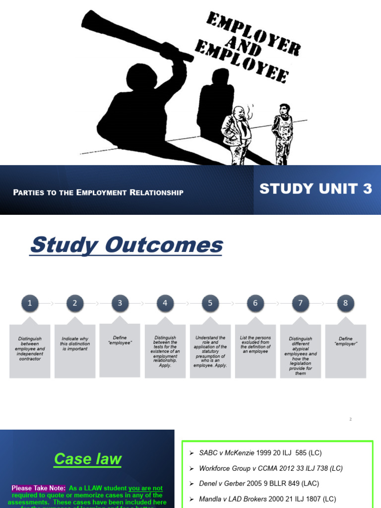 Employment Relationship Guide | PDF | Employment | Labour Law