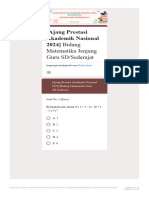 (Ajang Prestasi Akademik Nasional 2024) Bidang Matematika Jenjang Guru SD-Sedera