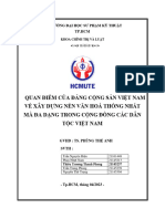 NHÓM Thiều Trương Thanh Phong - MSSV 21145237 .Quan Điểm Của Đảng Cộng Sản Việt Nam Về Xây Dựng Nền Văn Hóa Thống Nhất Mà Đa Dạng Trong Cộng Đồng Các Dân Tộc Việt Nam