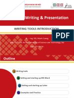 4.0 Writing - Tools - Introduction