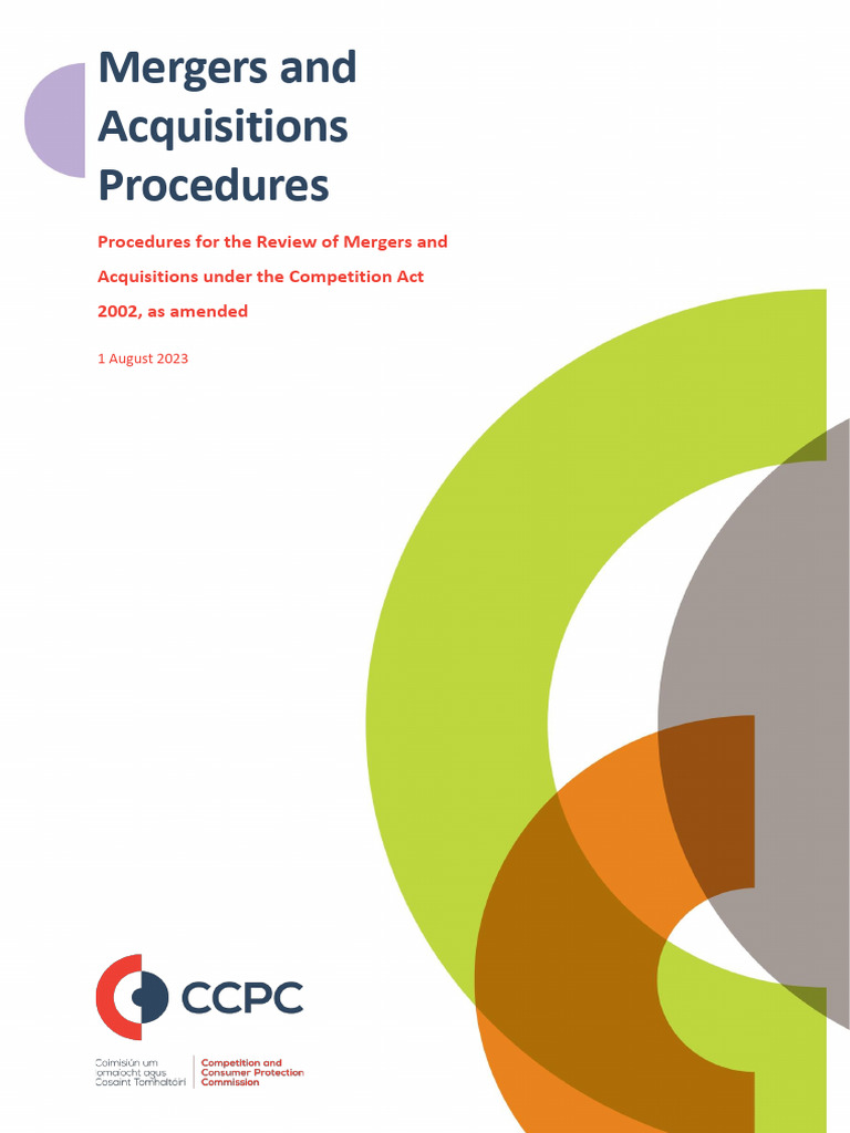 Mergers and Acquisitions Procedures 2023 | PDF | Mergers And ...