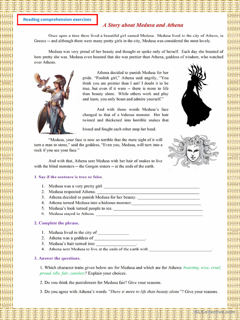WHAT IS THE MORAL OF THE STORY OF MEDUSA AND ATHENA visual data 3