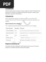 Unit 2 Element of C