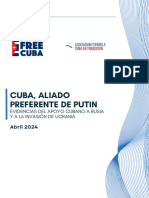 CUBA, ALIADO PREFERENTE DE PUTIN 