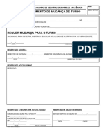 Form. Mudança de Turno