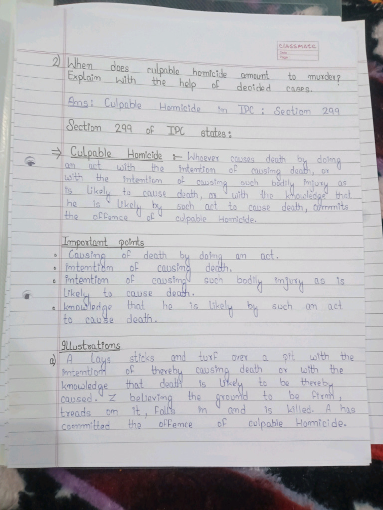 Culpable Homicide Amounting To Murder With Case Laws PDF