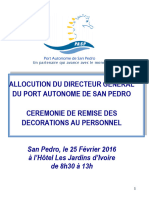 DISCOURS Du DG DECORATION DU PERSONNEL (25-02-16)