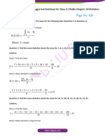 R S Aggarwal Solution Class 11 Maths Chapter 30 Statistics