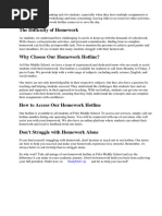 Homework Hotline Fifer Middle School