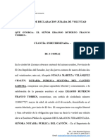 Declaracion Art 20 Ley de Mineria