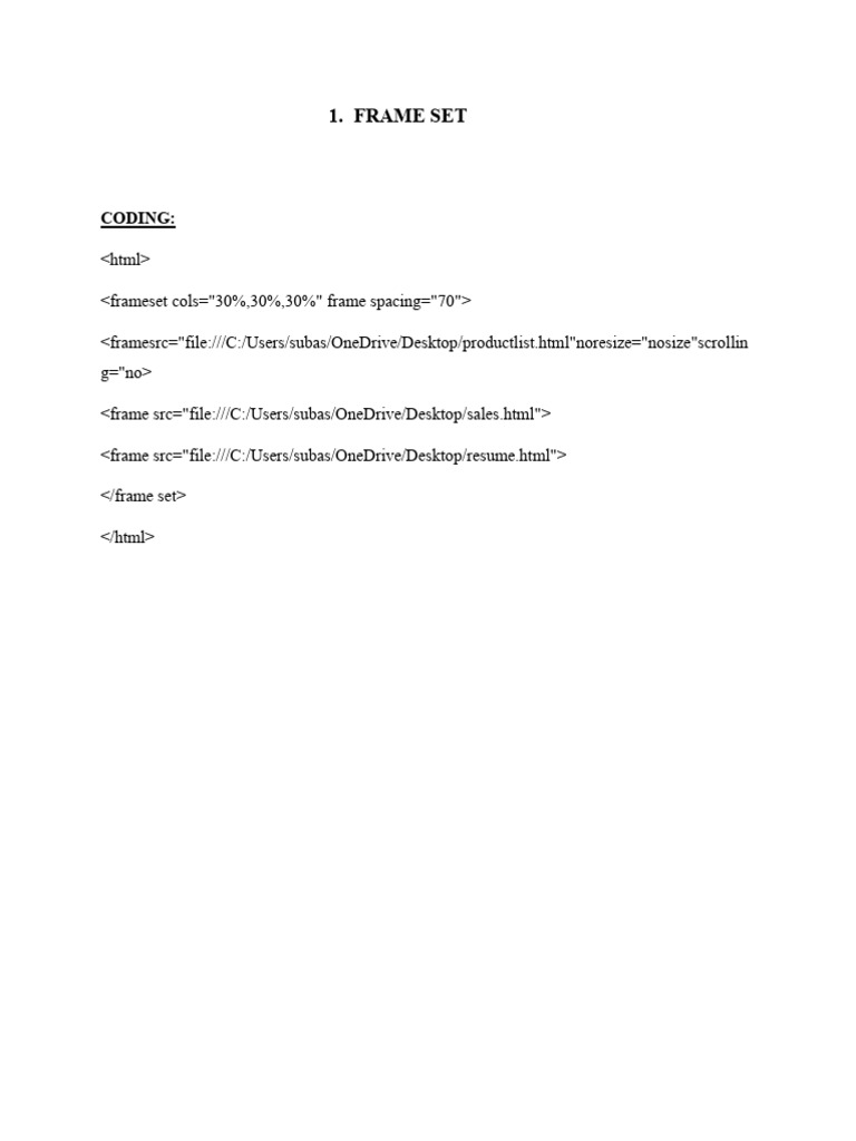 HTML Coding-Output | PDF | Html Element | Html