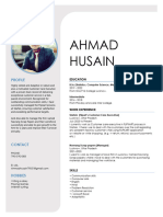 AHMAD HUSAIN CV