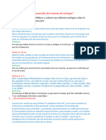 Desarrollo del examen de teología