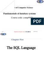 Chapter-5 SQL