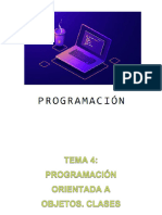 Tema 4. Programación Orientada A Objetos