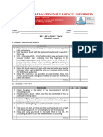 Evaluation Tool For Surgical Basic Procedures