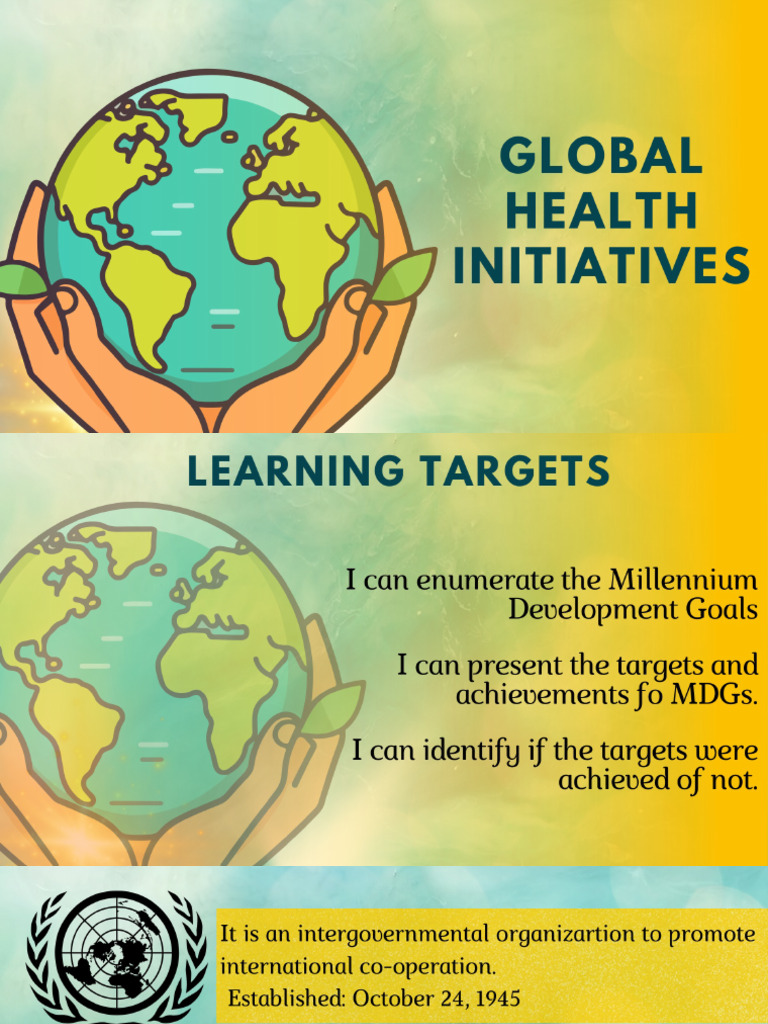 United Nations Millennium Goals Overview | PDF | Child Mortality ...