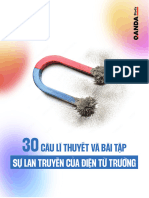 Lí 28. 30 câu lí thuyết và bài tập về sự lan truyền của điện từ trường CVB