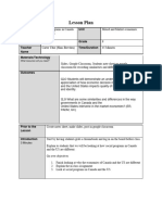 Lesson Plan Social Programs in Canada and The Us March 21st