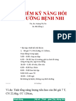 BẢNG KIỂM KỸ NĂNG HỎI DINH DƯỠNG BỆNH