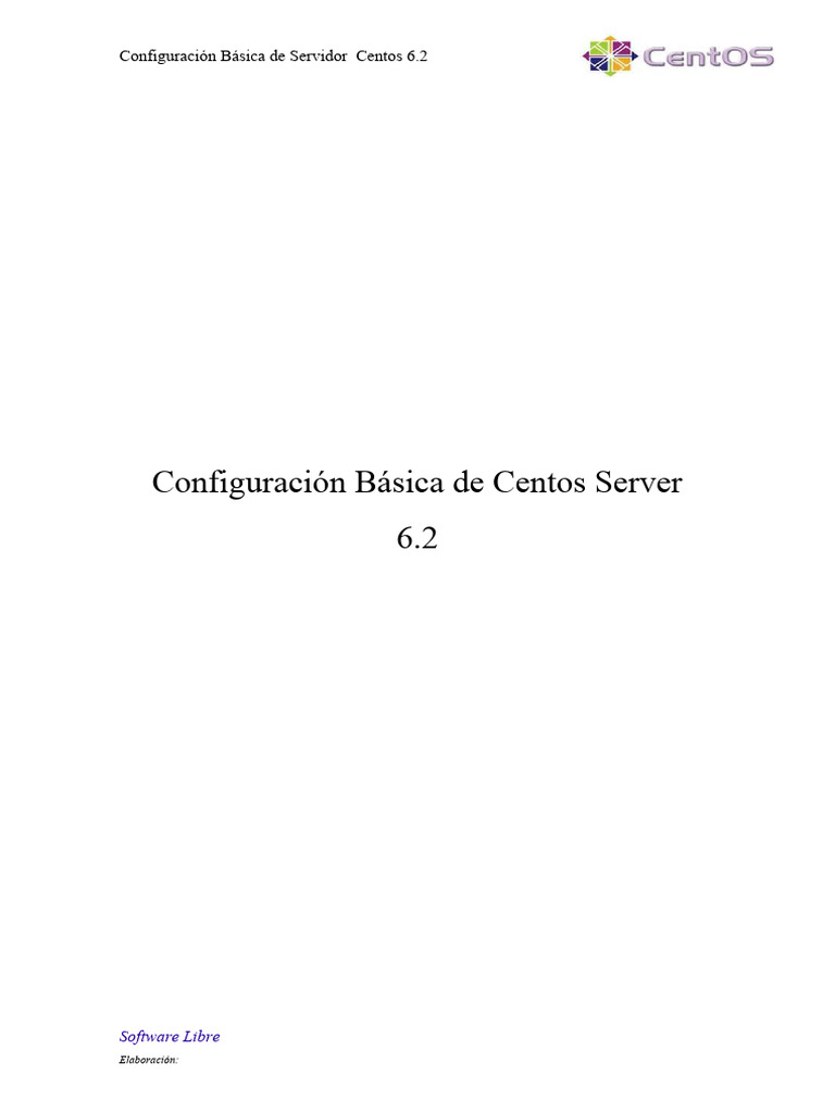 Configuraci n b sica de centos server pdf servidor proxy archivo