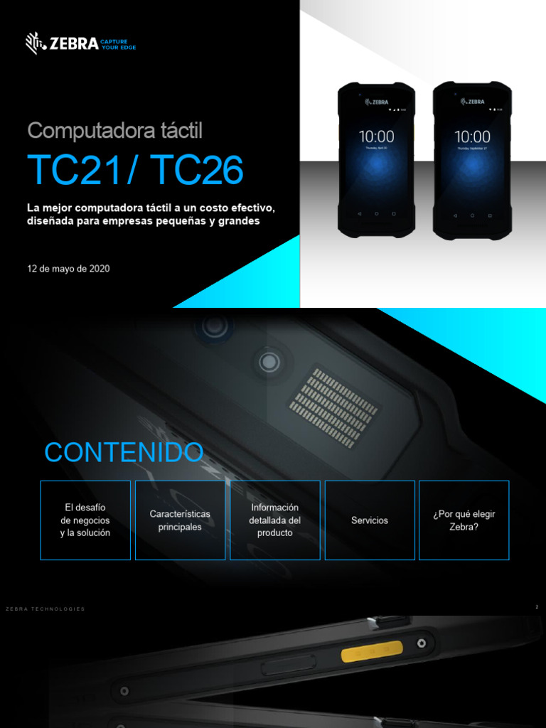 Computadora Táctil Zebra TC21/TC26 | PDF | Bluetooth | Android (sistema ...