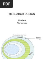 Research Design: Vandana PHD Scholar