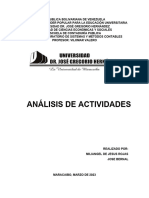 Análisis de Actividades