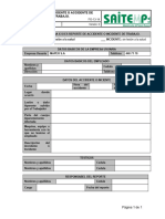 Formato de Reporte de Accidente SAITEMP