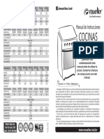 301051205-Conjunto Manual Ins. Fogão Espanhol Mueller