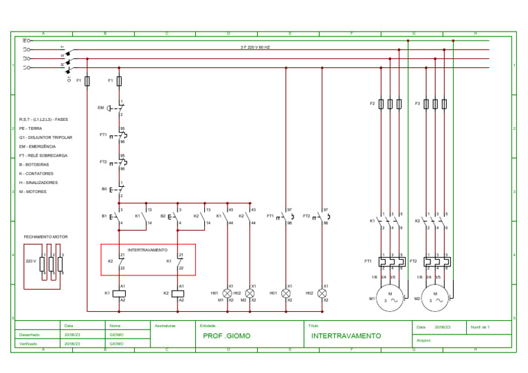 Diagrama de Intertravamento Elétrico | PDF